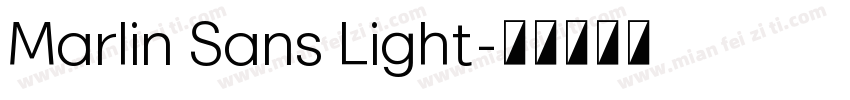 Marlin Sans Light字体转换